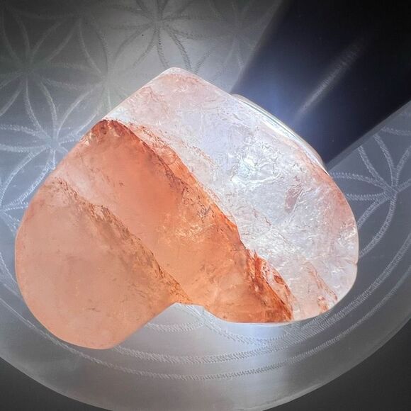Fire‎ Quartz Crystal Heart Carving (#1) - Picture 14 of 16